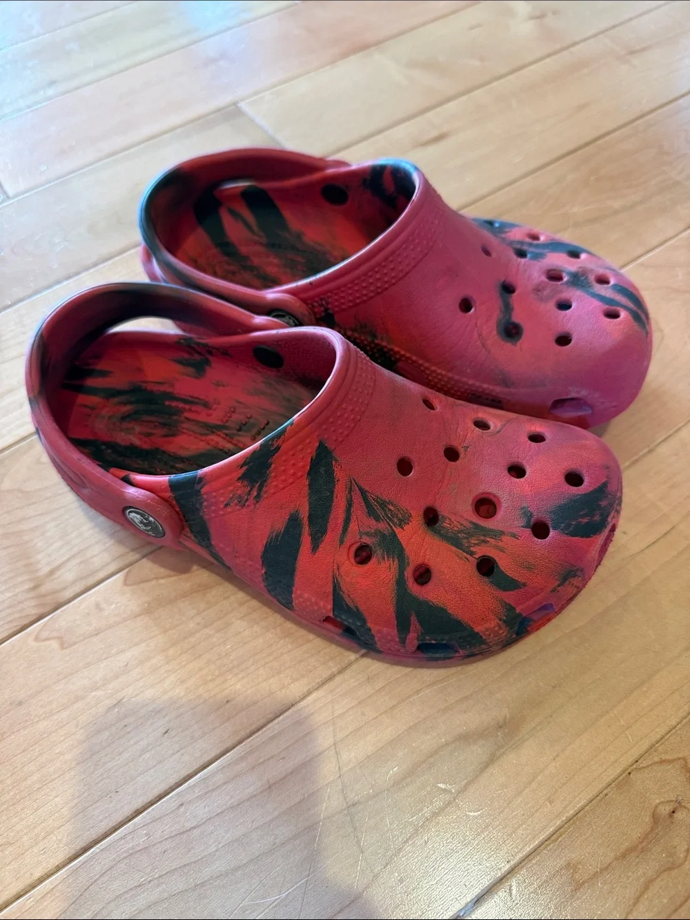 Kids Crocs Red and Black